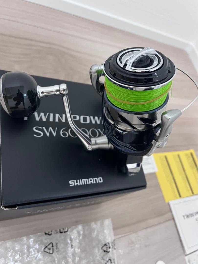21ツインパワーSW6000ＸＧ美品　シマノピットブル8 300m2号未使用付