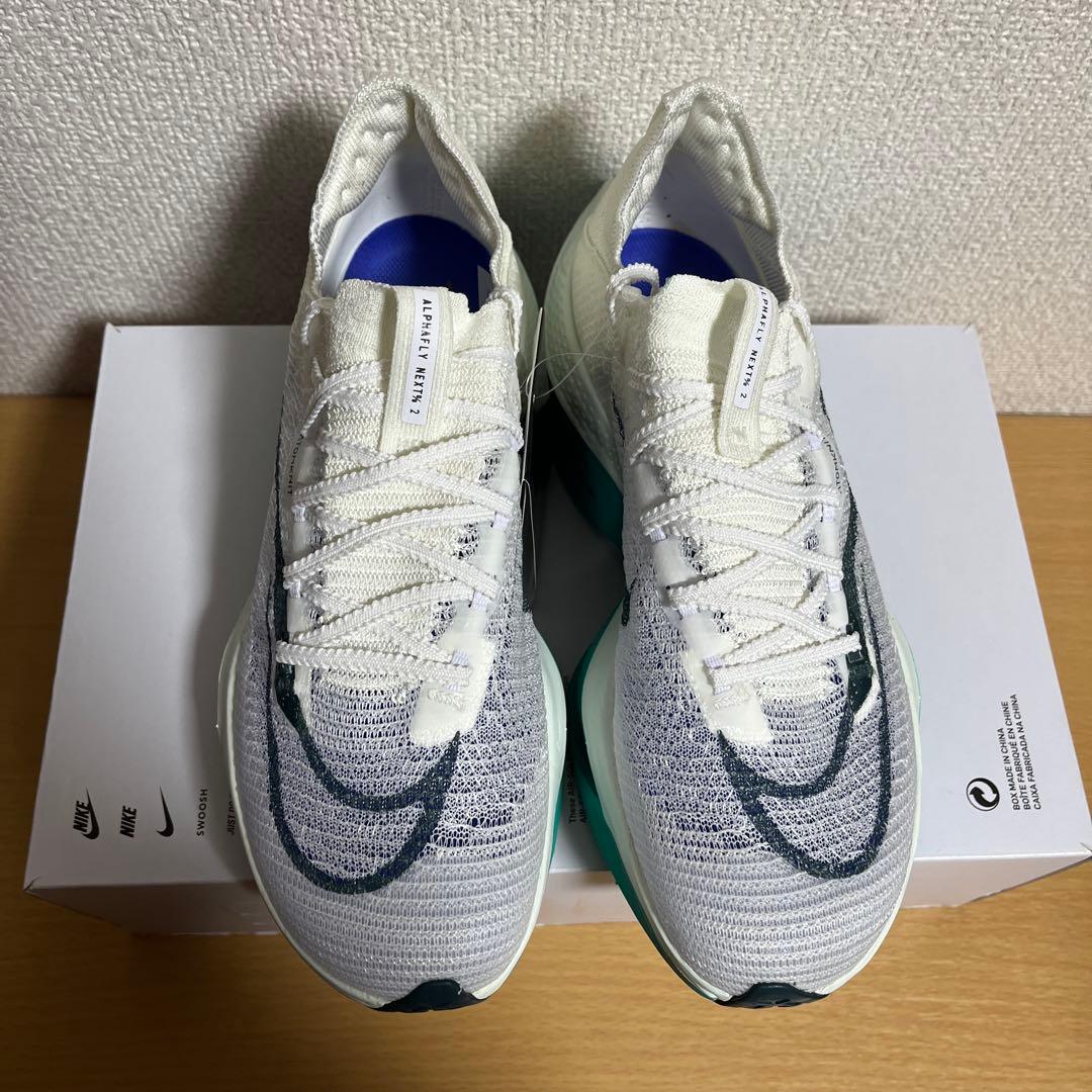 新品 W AIR ZOOM ALPHAFLY NEXT% 2 JADE 23cm