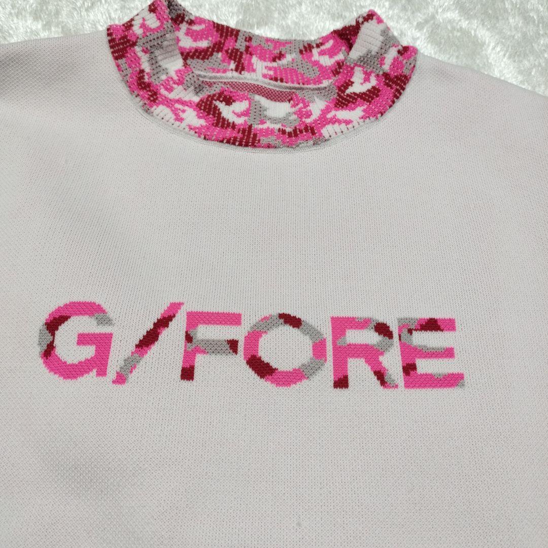G/FORE軽量ニットカモフラ レディース38セータースニードピンク