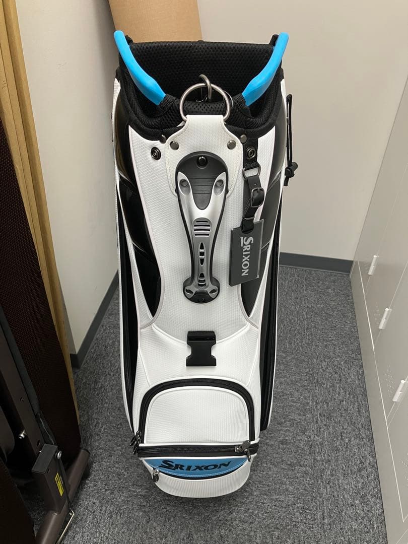 Srixon キャディバッグ ホワイト/ブルー　スリクション　ゴルフ