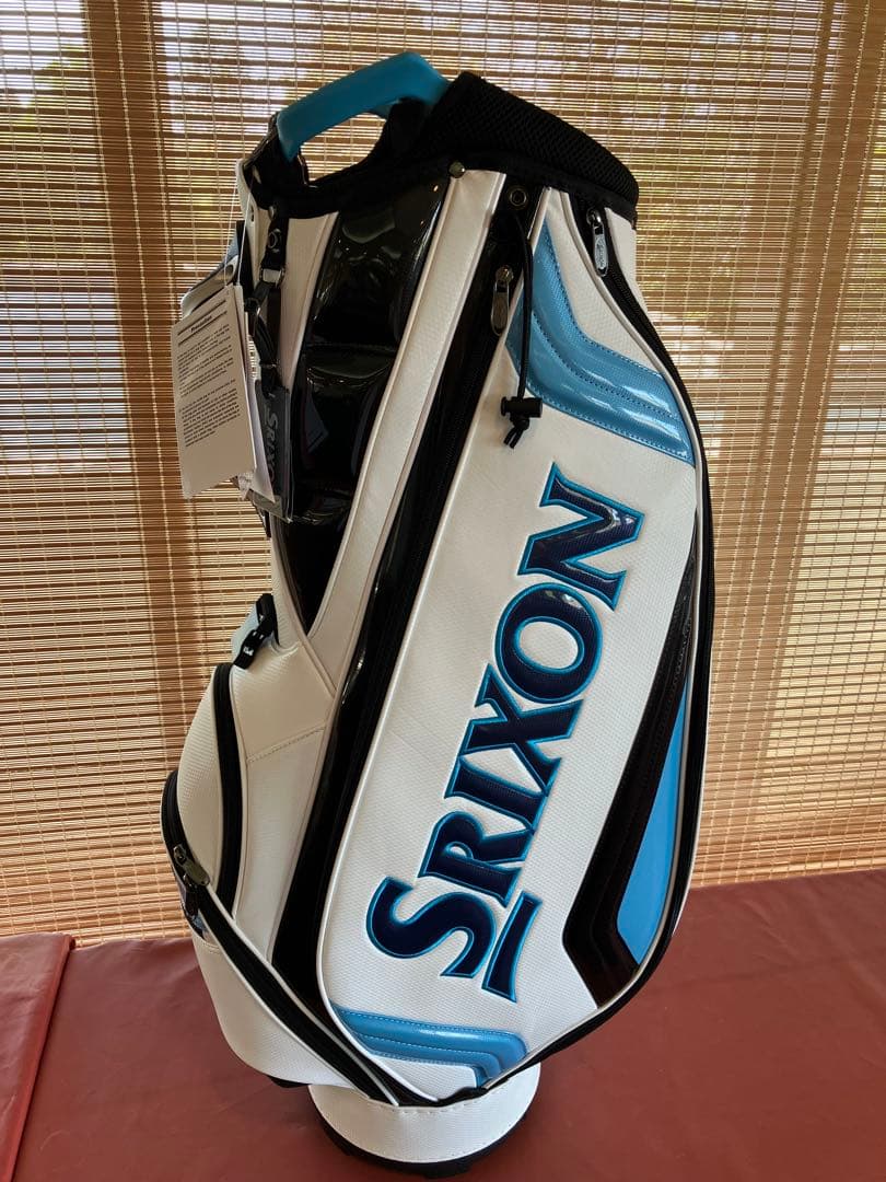 Srixon キャディバッグ ホワイト/ブルー　スリクション　ゴルフ