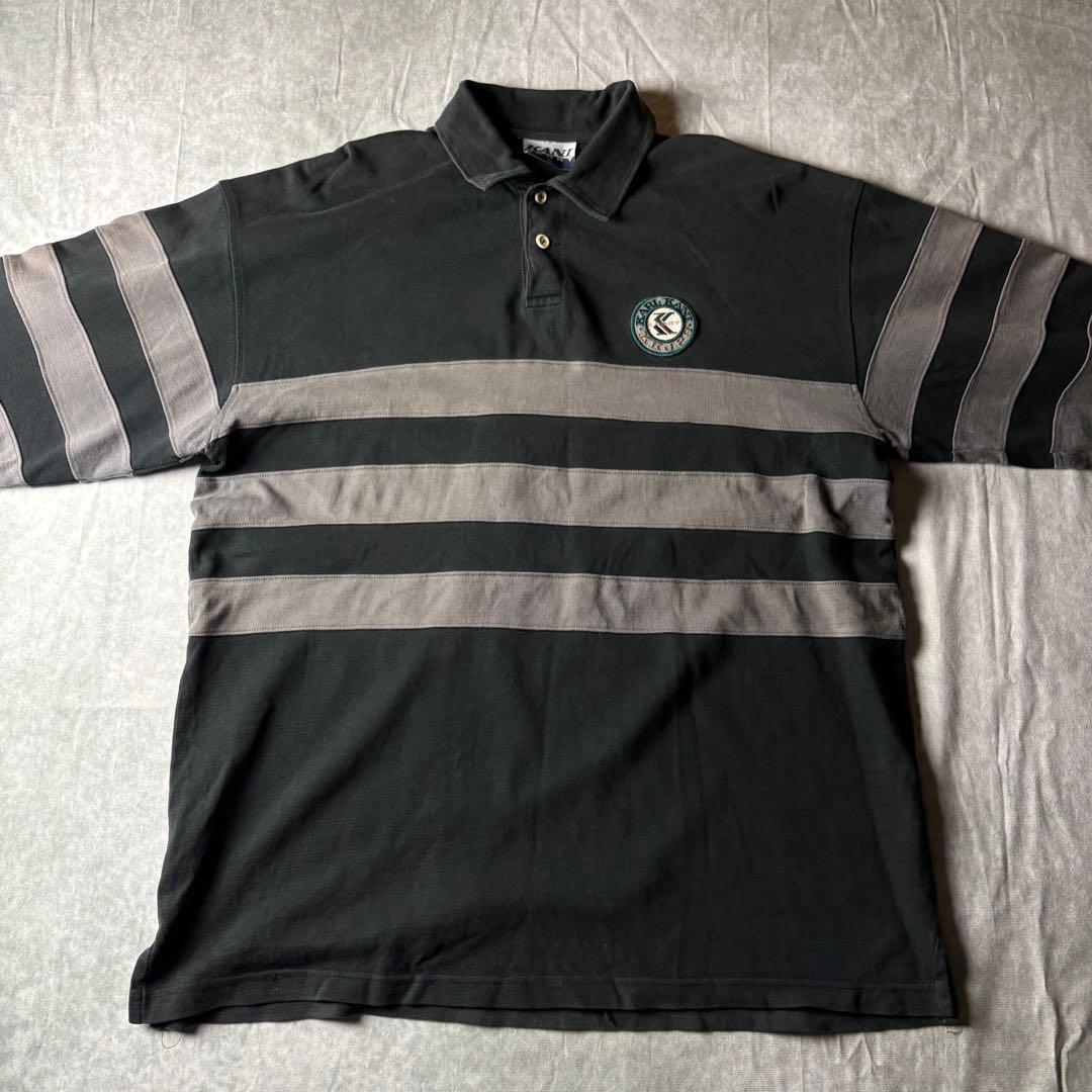 90sKARL KANI SPORT ラガーシャツ ビッグシルエット　ストリート
