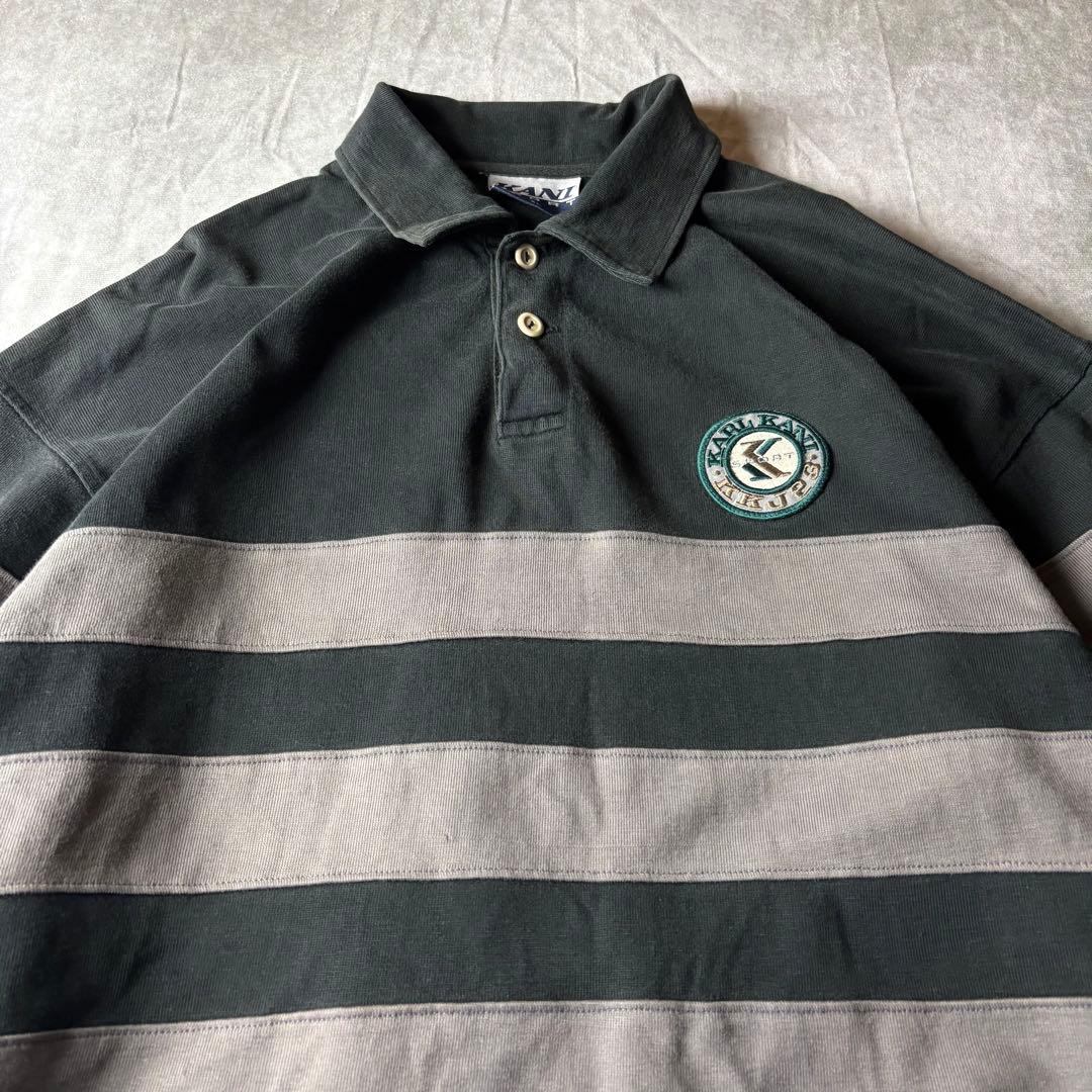 90sKARL KANI SPORT ラガーシャツ ビッグシルエット　ストリート