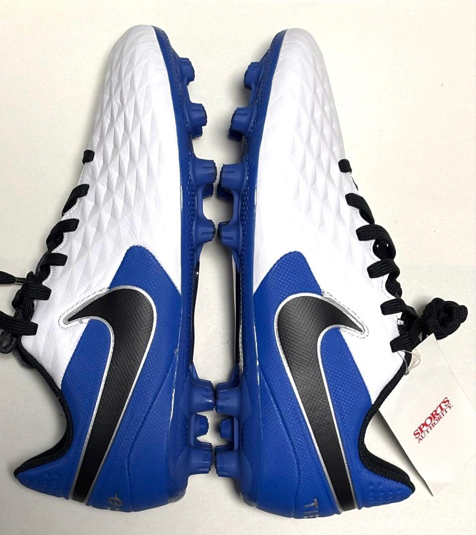 Nike Tiempoサッカースパイク ホワイト/ブルー 22cm