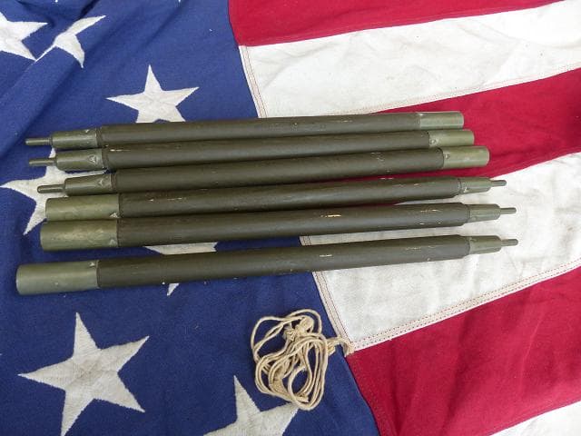 1968” 米軍実物 ナム戦 デッド!　テントポール　6本セット 軍幕 306