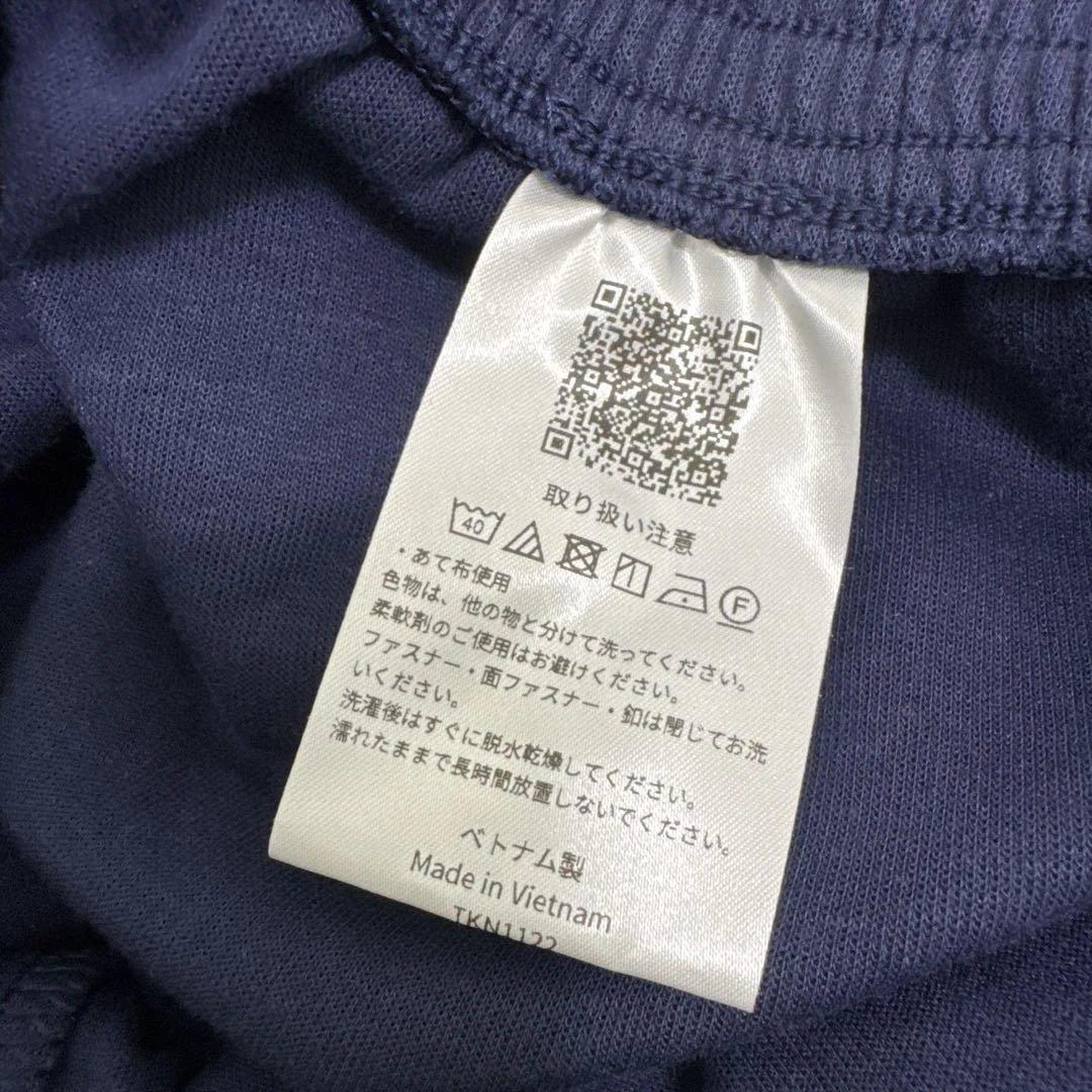 asics バスケ スウェットパンツ 裾ボタン ネイビー 2XLサイズ