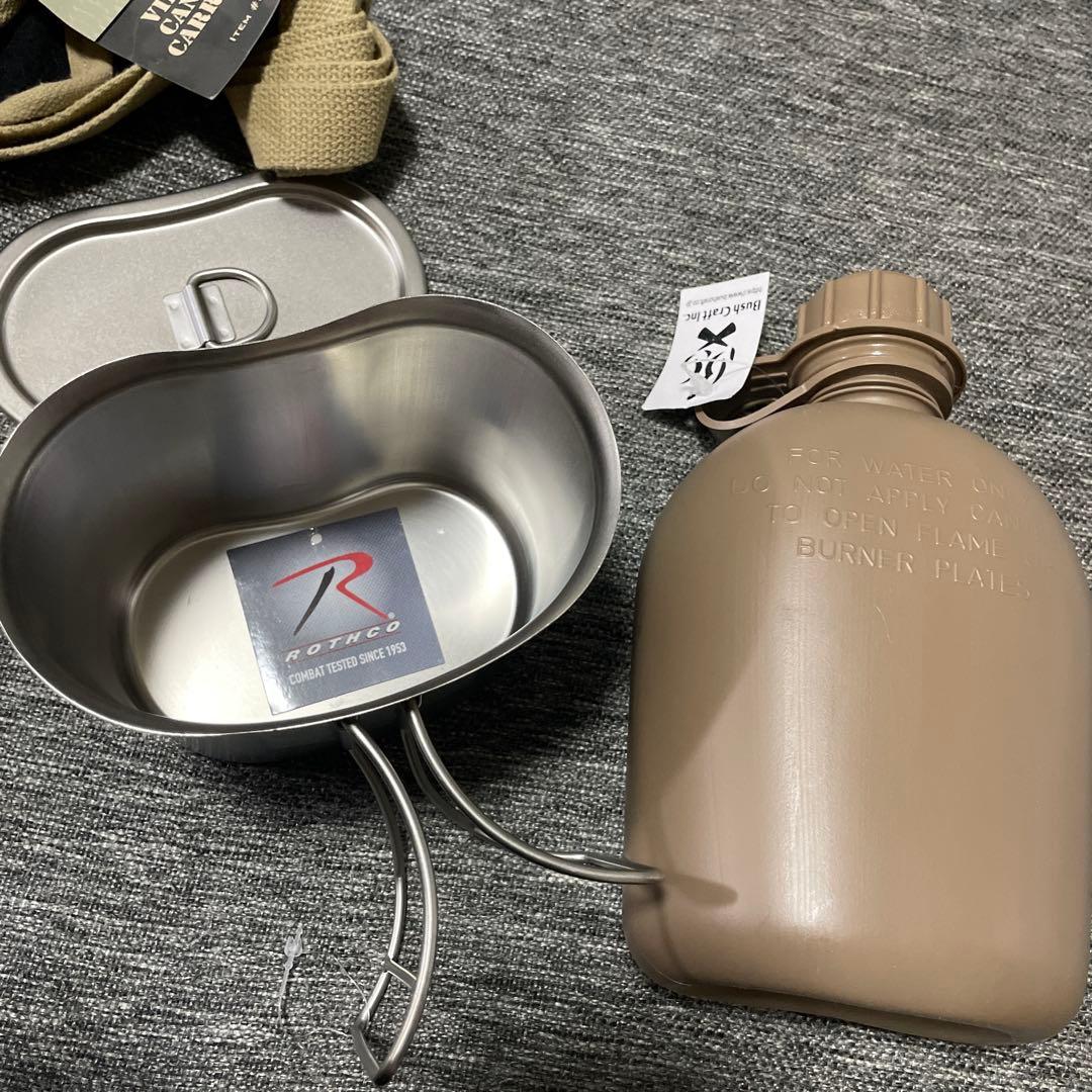 ウォーターボトル×クッカーセット Rothco Vintage Canteen