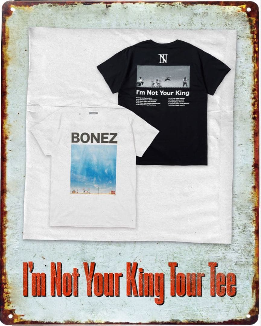 The BONEZ ツアーTバンT サイズXXLホワイト(RIZE Jesse