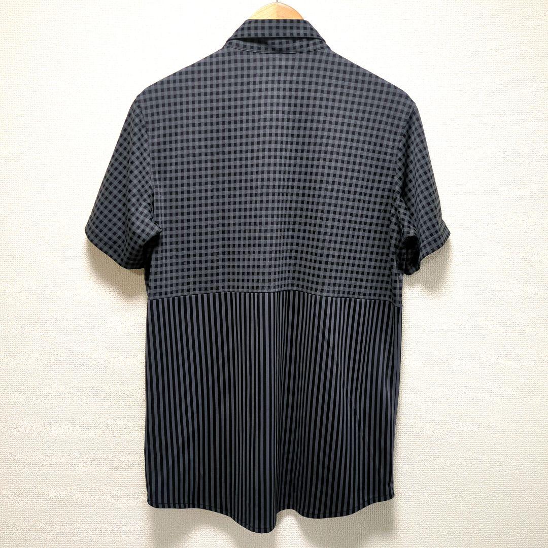 NewBalance ニューバランス 半袖 ボタンダウン シャツ グレー XL