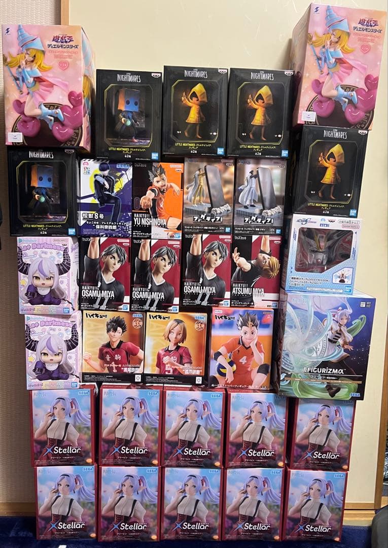 フィギュアまとめ売り34個　フリーレン　ハイキュー　怪獣8号　遊戯王等