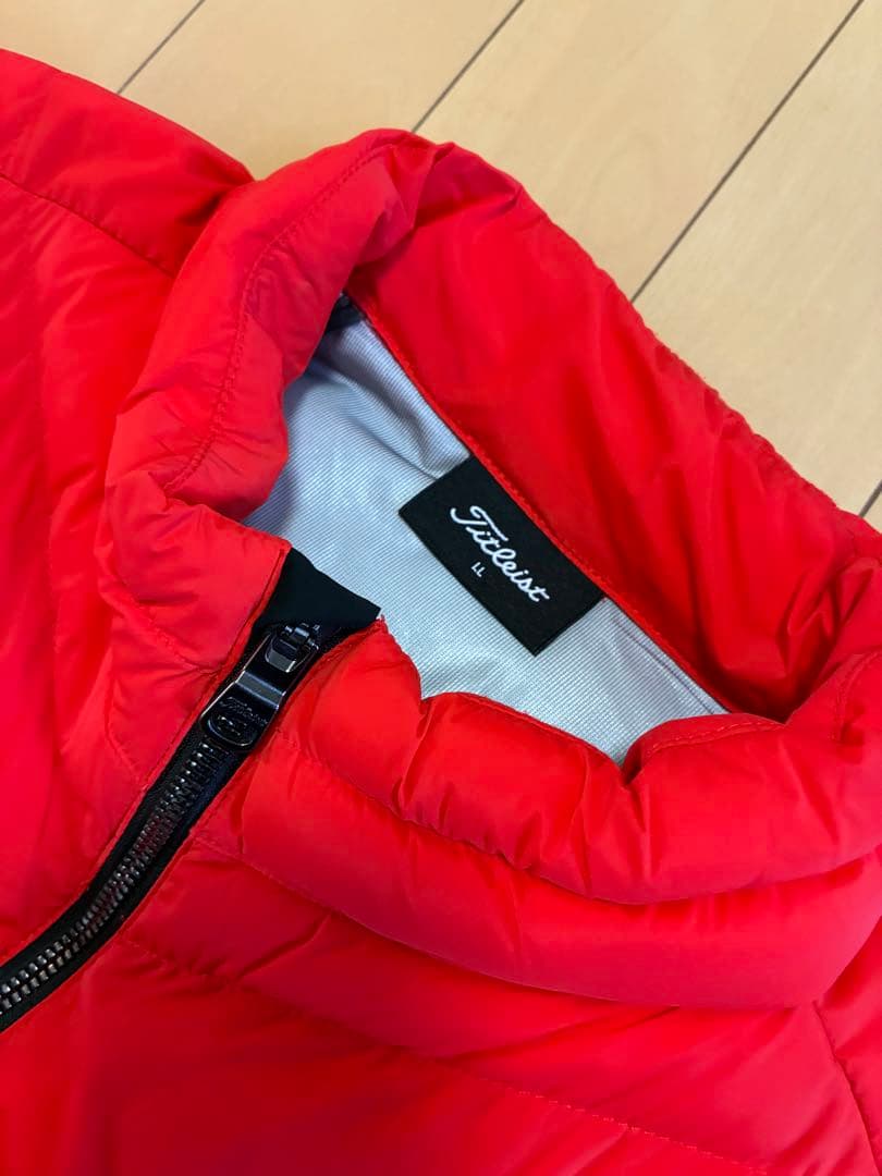 Titleist メンズ ベスト Lサイズ オレンジ寄りのカラー