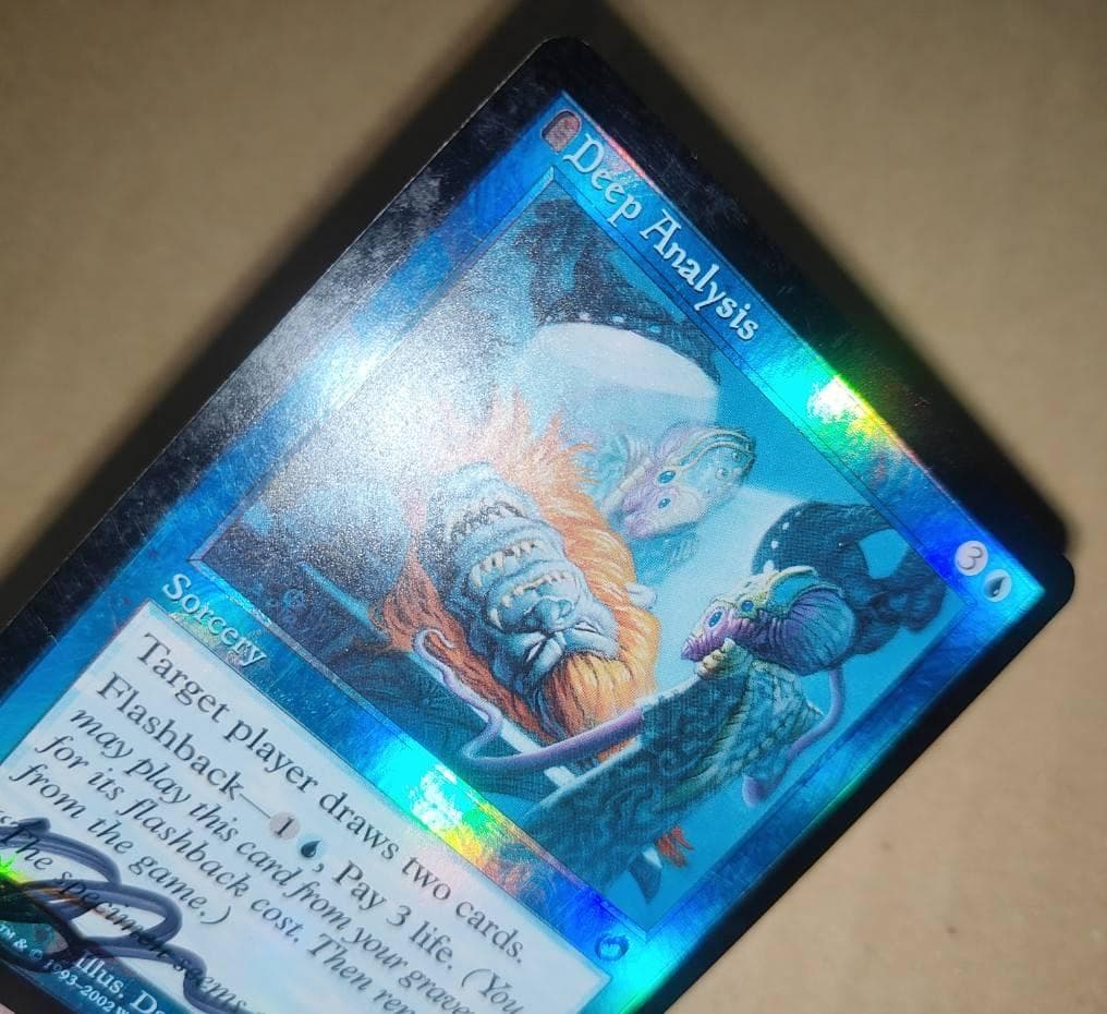 MTG　綿密な分析　サインド　foil 英語　初版