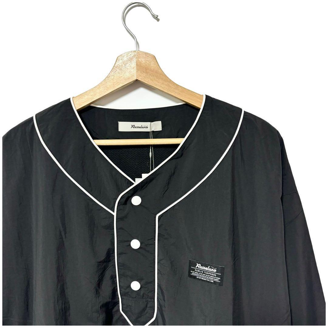 新品 ラッセルノ ゴルフ B.B Vネック プルオーバー ブラック XL 6