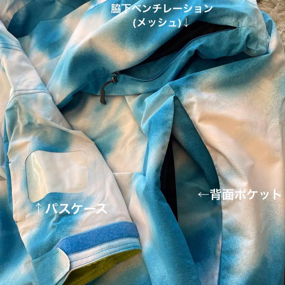 【再値下げ】mizuno スキー スノボウェア 中綿 パスケース ブレスサーモ