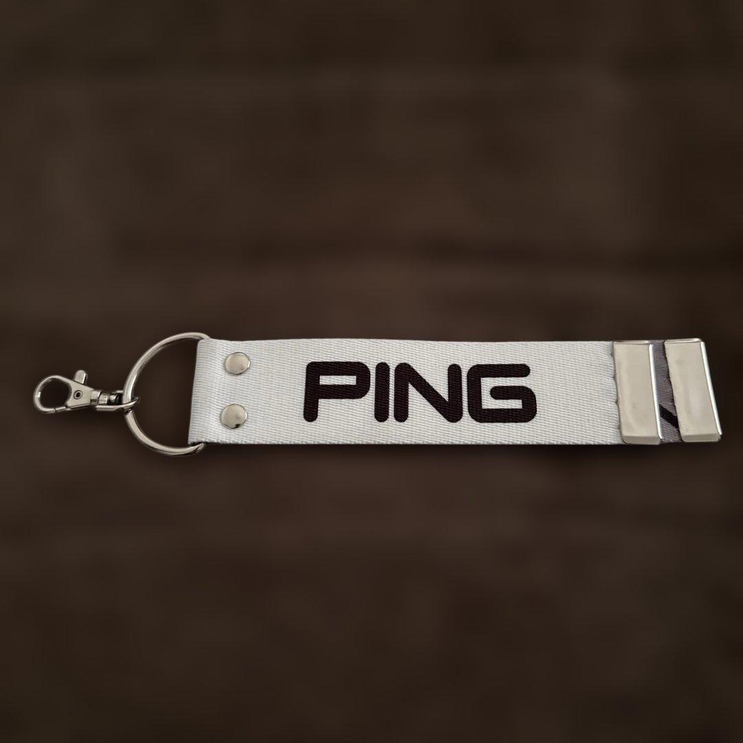 PING キャディバッグ ツアースタッフバッグ　ホワイト/ブラック　10型