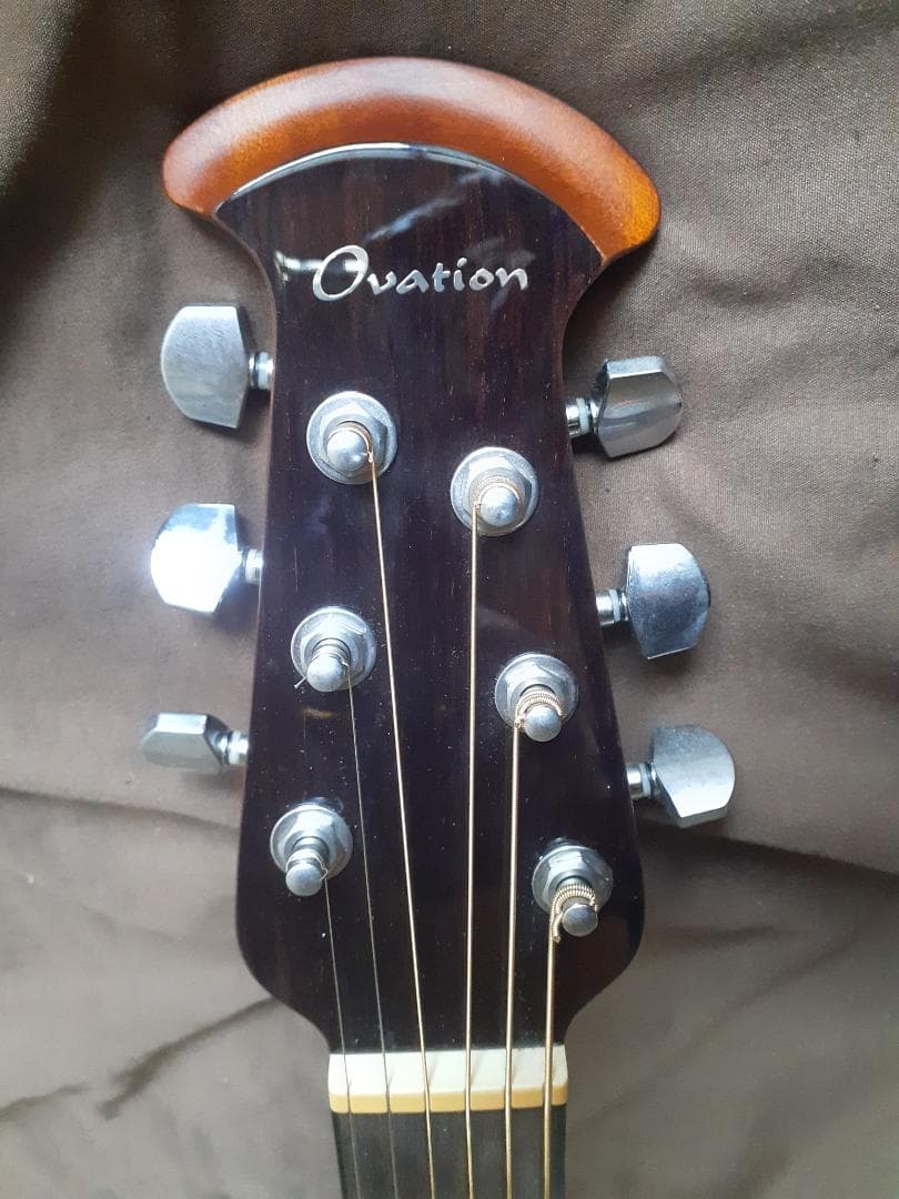 エレクトリックアコースティックギター 黒 OVATION CE44L-5 左用