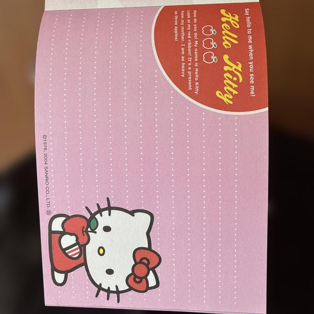 [平成レトロ]⭐️サンリオ⭐️ハローキティメモ用紙 2004年製[希少]