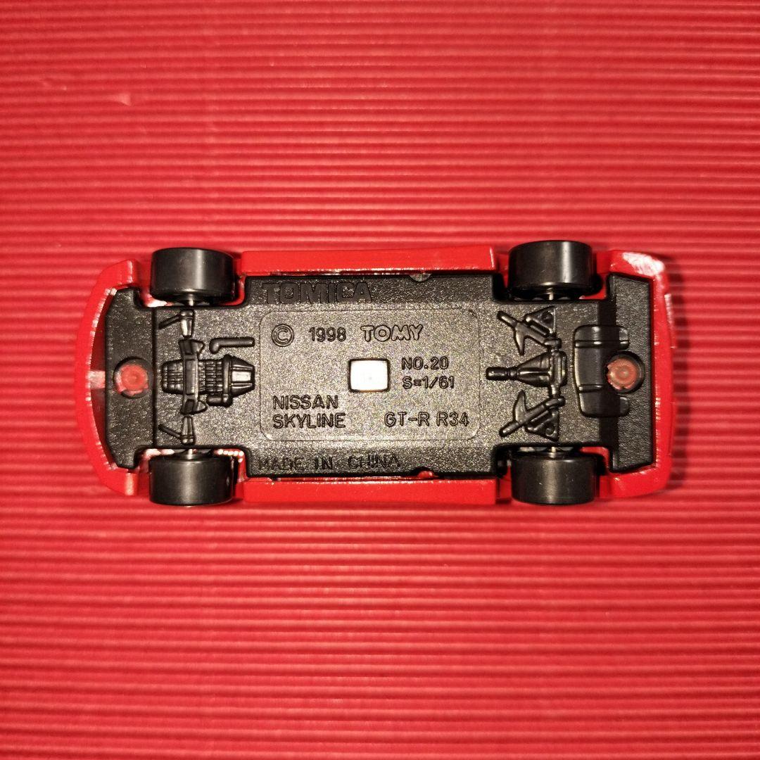 特注トミカ（ドリームファクトリー）『R34 GT−R/レッド』未開封品 ◉レア◉
