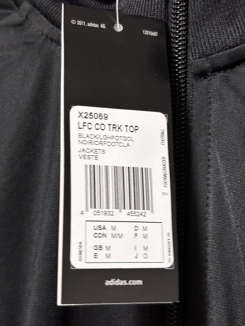 【タグ付き・未使用】Liverpool FC adidas ジャケット 黒