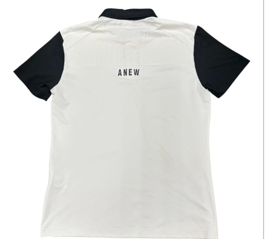 USED ANEW GOLF メンズ半袖ポロシャツ パンチングメッシュ　L