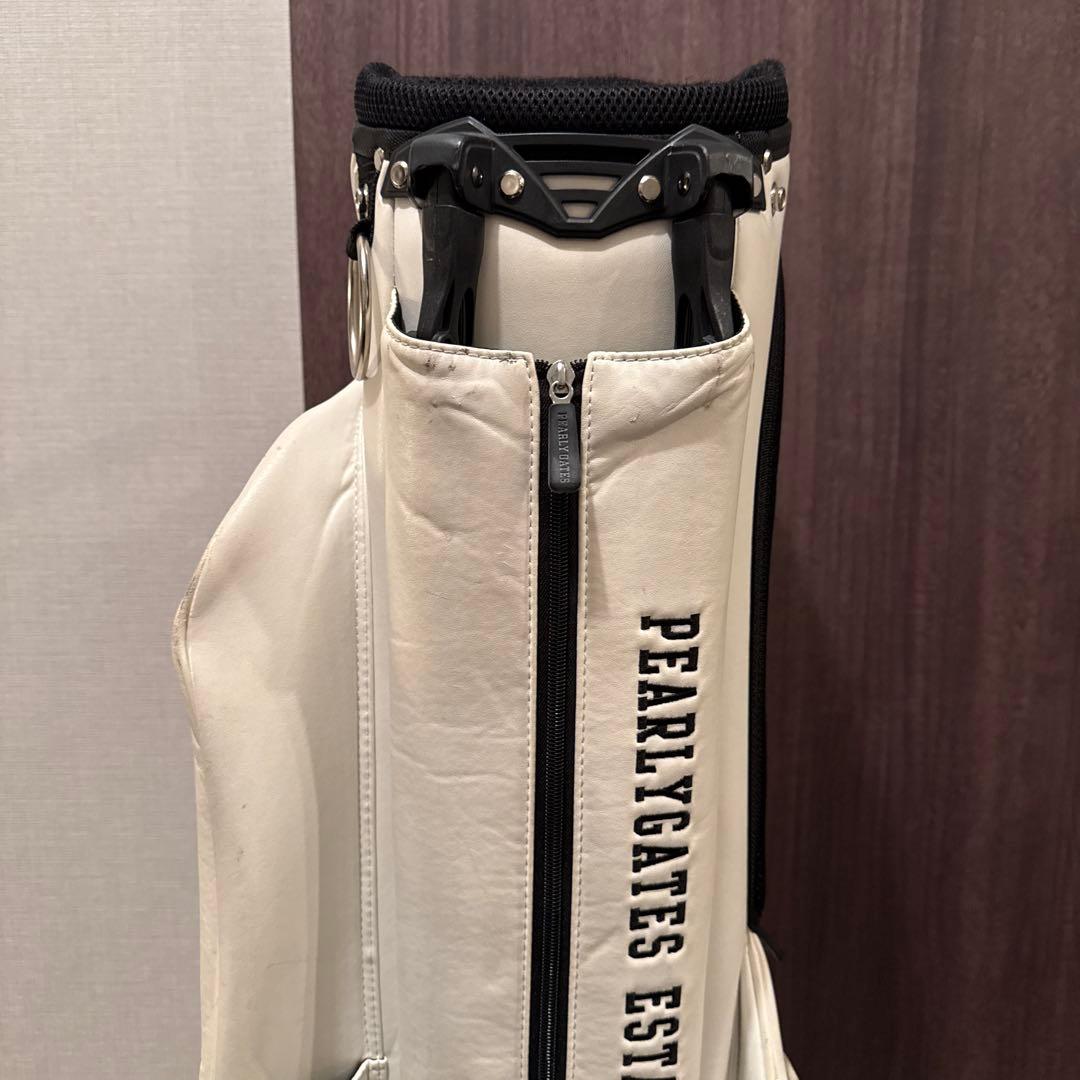 PEARL GATES スタンド式ゴルフバッグ ホワイト