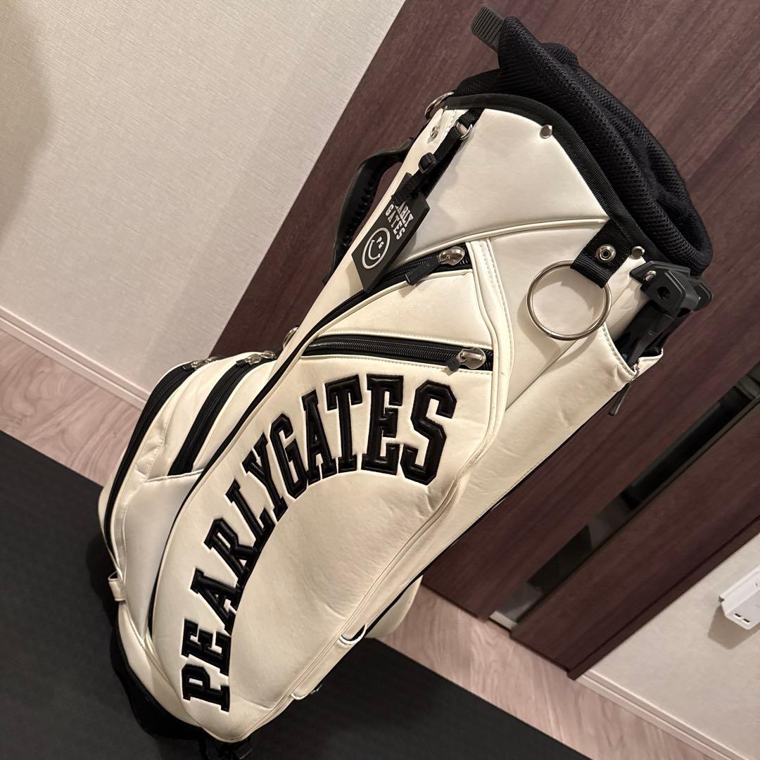 PEARL GATES スタンド式ゴルフバッグ ホワイト