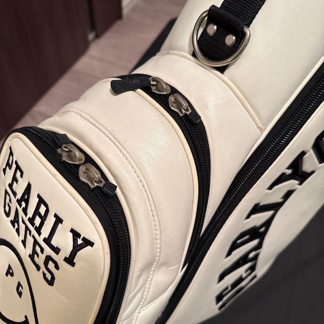 PEARL GATES スタンド式ゴルフバッグ ホワイト