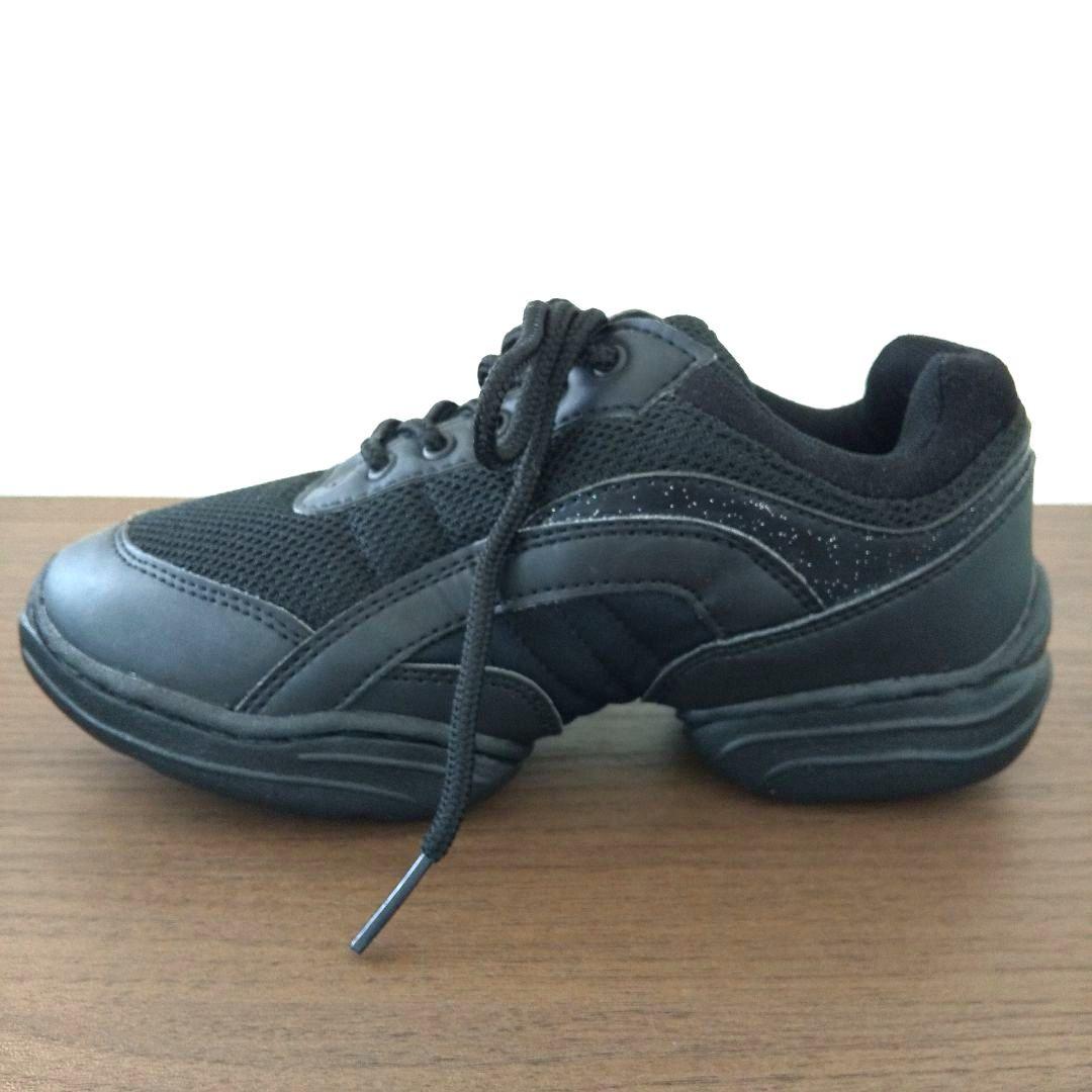 美品 Chacott チャコット スニーカー ダンス シューズ 23cm 黒