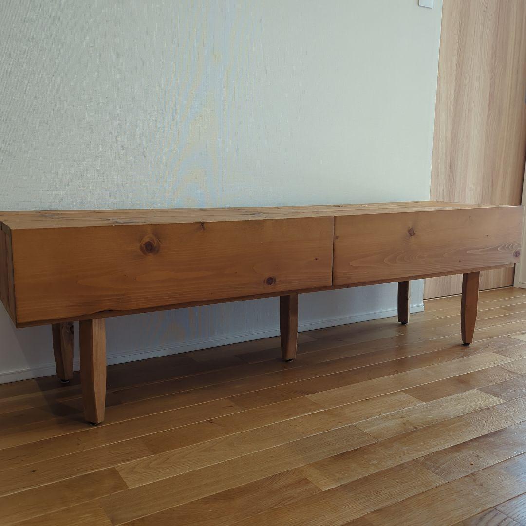 新生活値下げ！ニノミヤ家具製造所　中古　テレビボード150 オーク色　無垢材