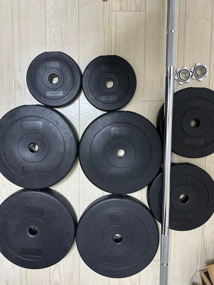 【引き取り限定】バーベルセット 60kg 筋トレ グッズ トレーニング