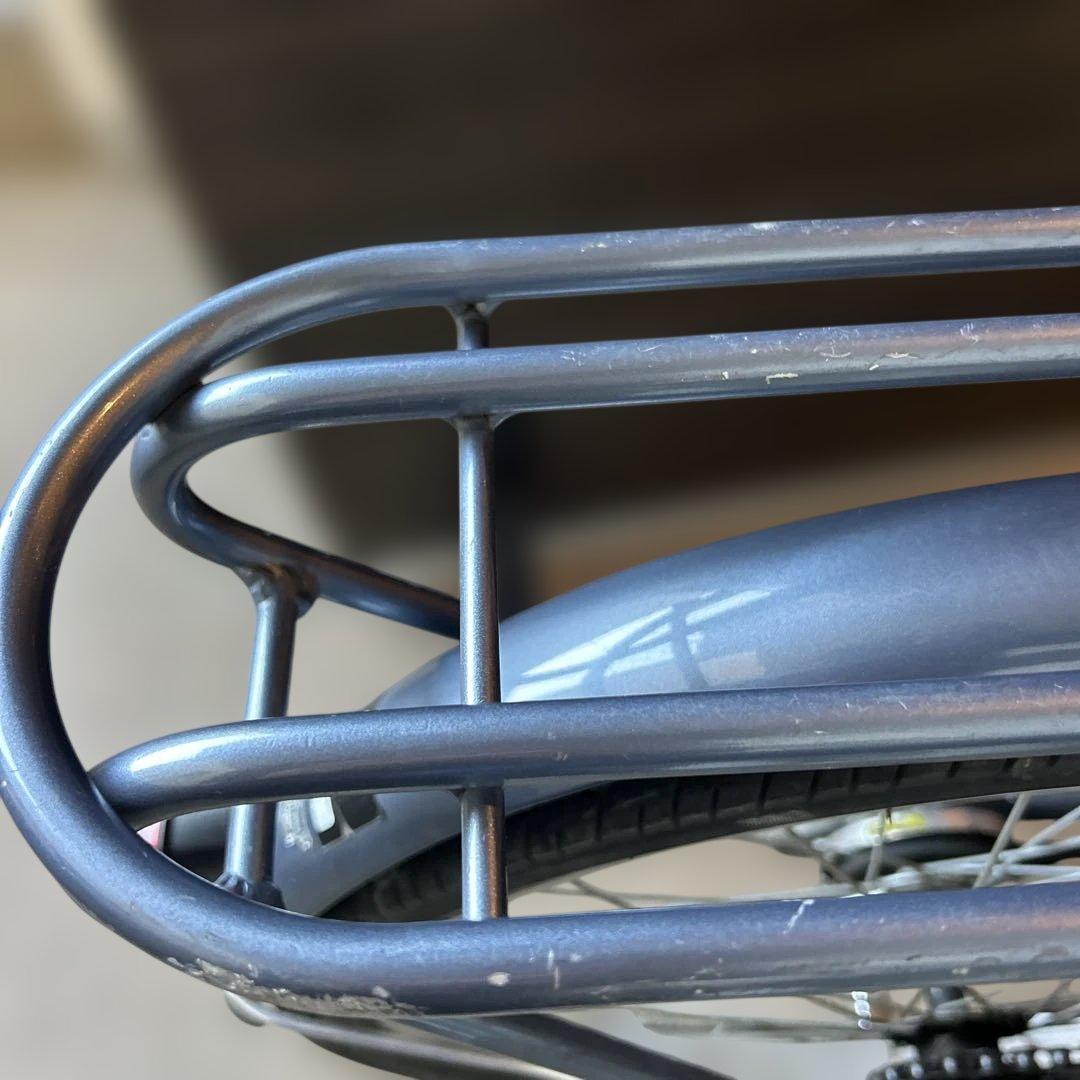 シティサイクル 自転車22インチ 前面バスケット付きアネモネ　点検永年無料付き☆