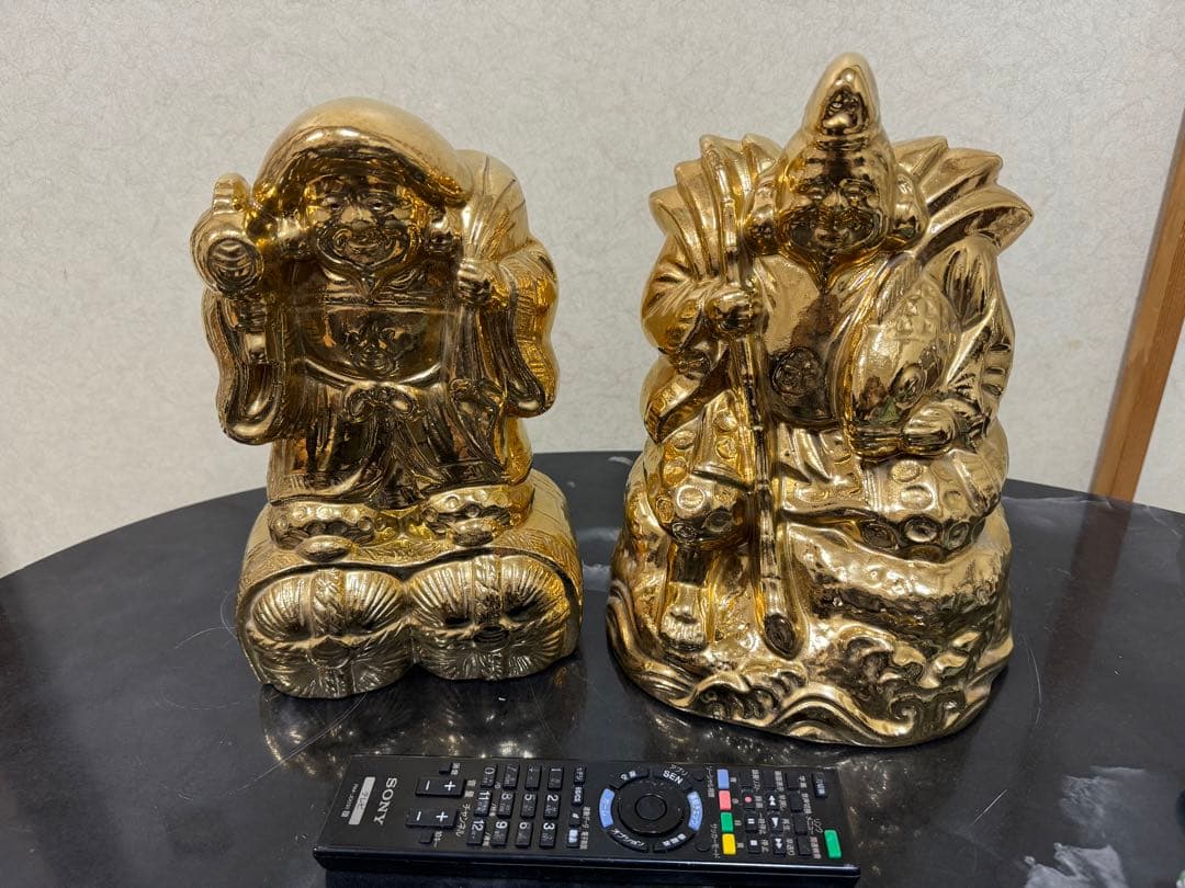 大黒天　恵比寿天　開運　金運アップ　【縁起物】七福神 金　工芸品