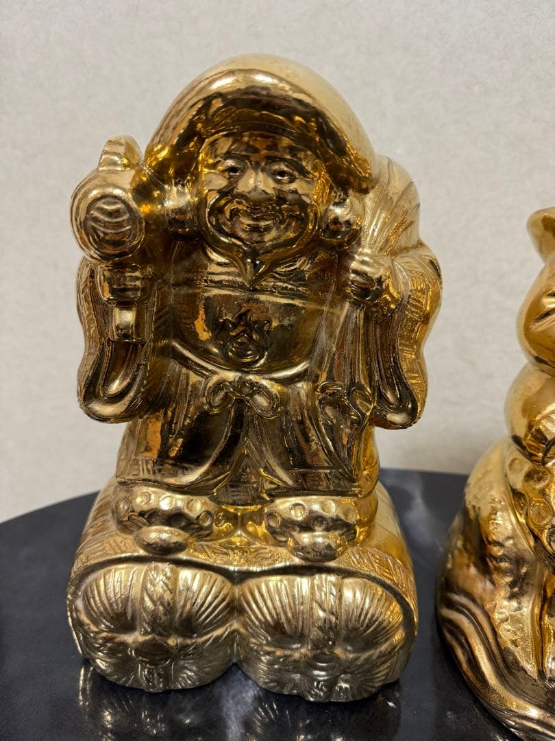 大黒天　恵比寿天　開運　金運アップ　【縁起物】七福神 金　工芸品