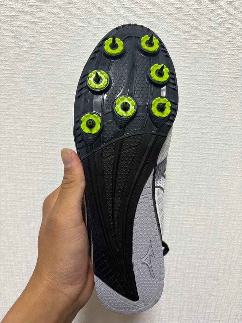 Mizuno 陸上競技用スパイクシューズ ホワイト/ブラック　未使用