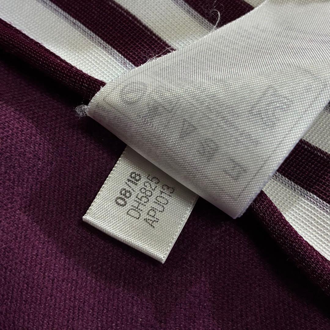 Adidas トラックパンツ M えんじ 白 スリム トレフォイル 刺繍