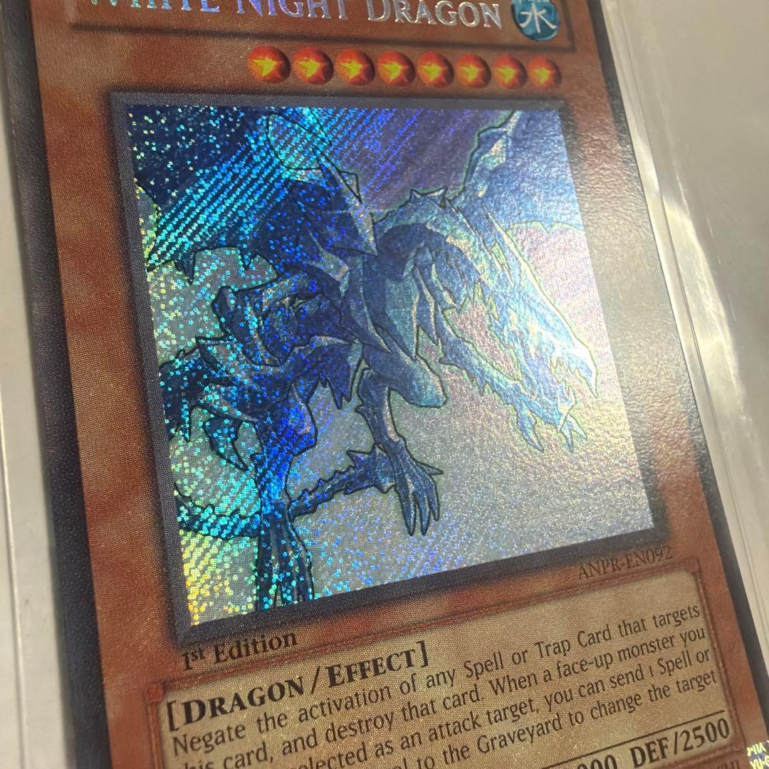 遊戯王 青氷の白夜龍 英語版 シークレットレア 1st ANPR-EN092