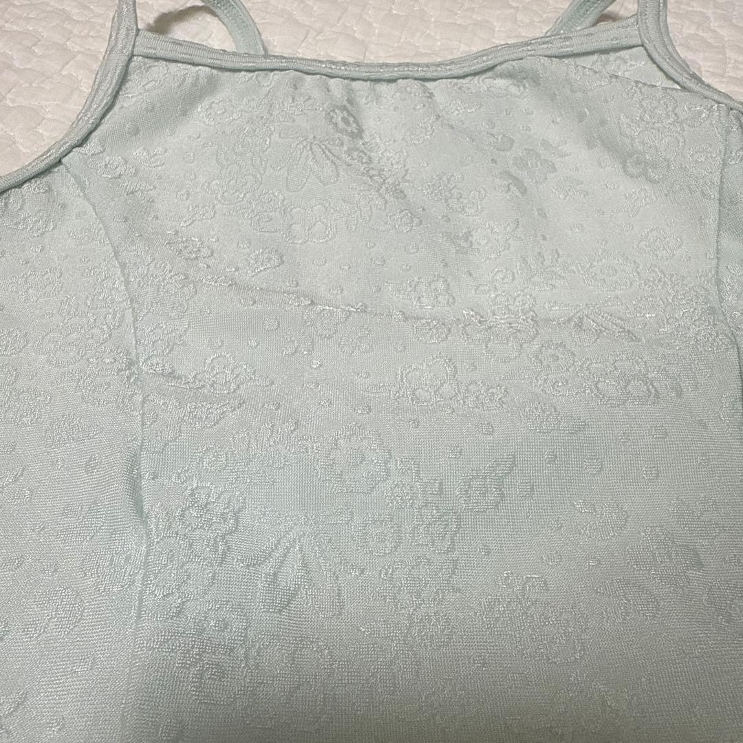 ミントグリーン スカート付きレオタード　130
