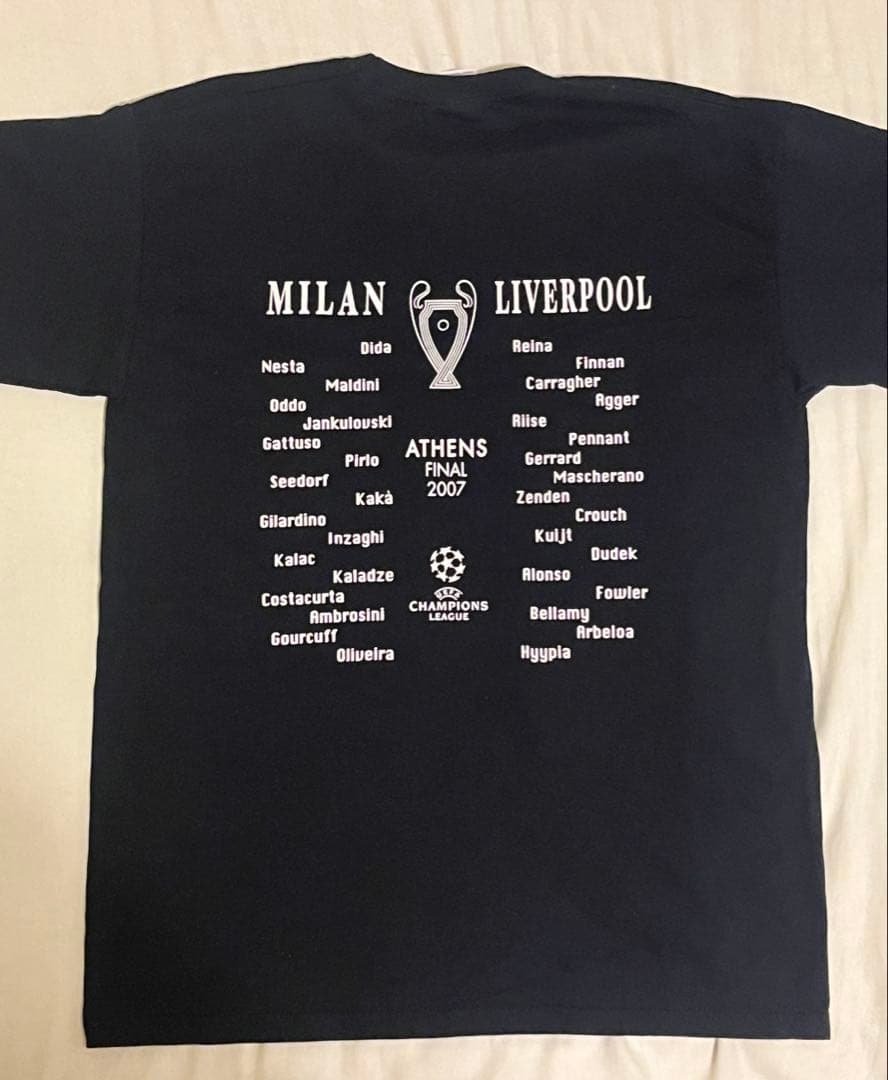 チャンピオンズリーグ 2007年 アテネ決勝 Tシャツ　リヴァプール　ミラン