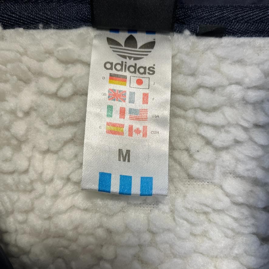 adidas アディダスオリジナルス ３ストライプス 刺繍ロゴ ベンチコート