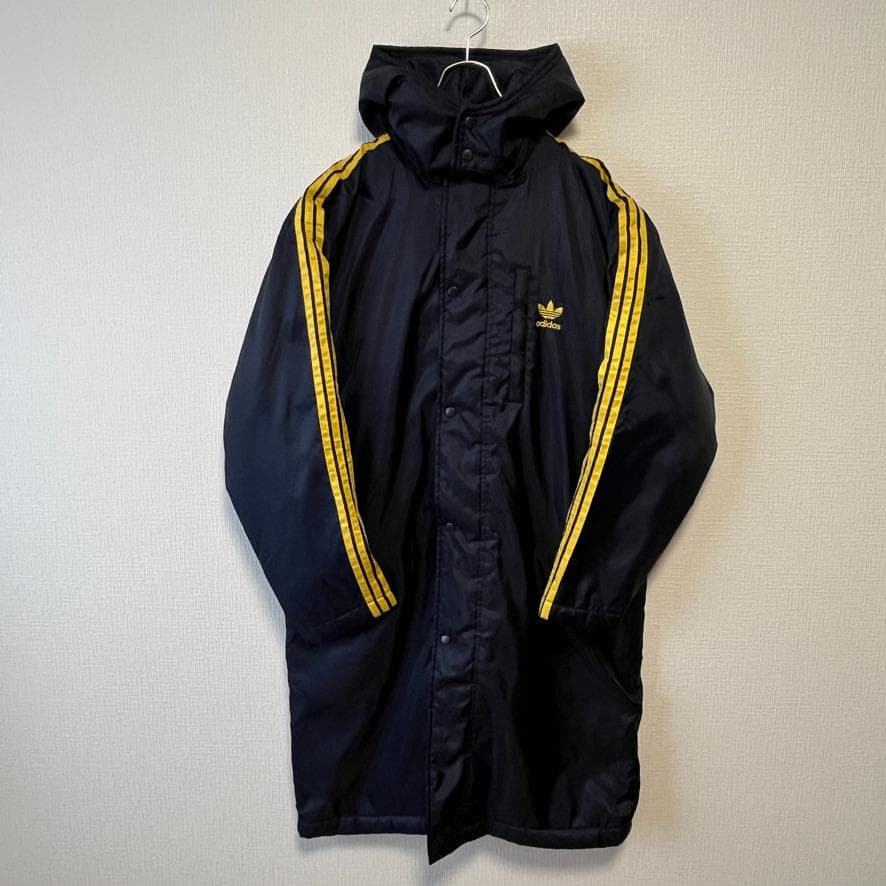 adidas アディダスオリジナルス ３ストライプス 刺繍ロゴ ベンチコート