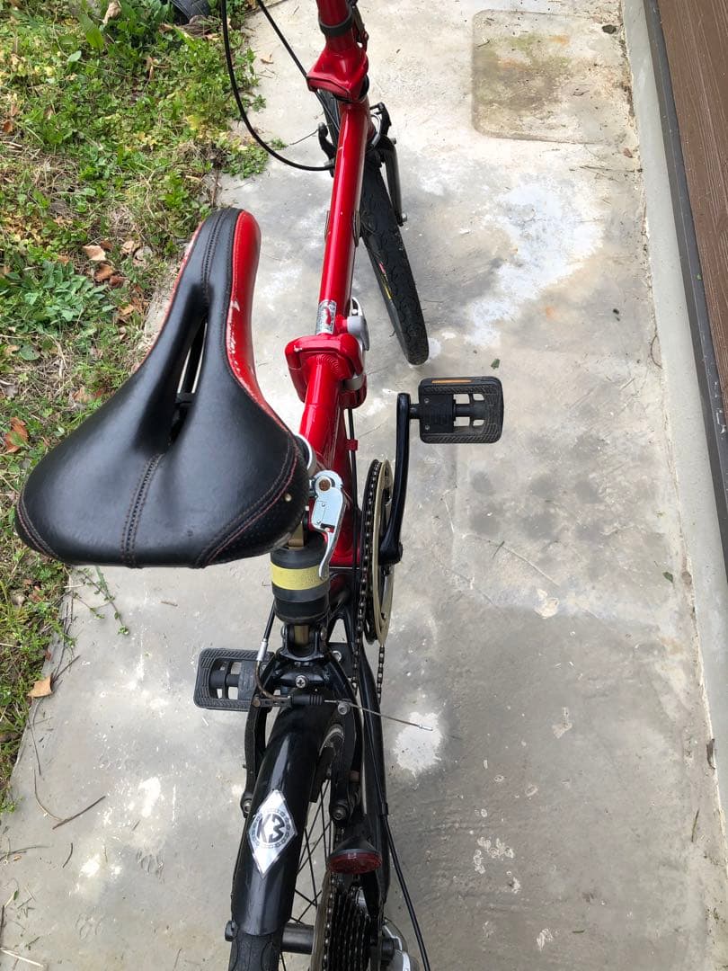 折りたたみ自転車 赤