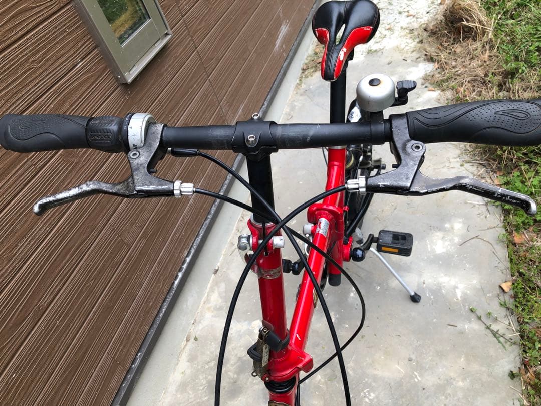 折りたたみ自転車 赤