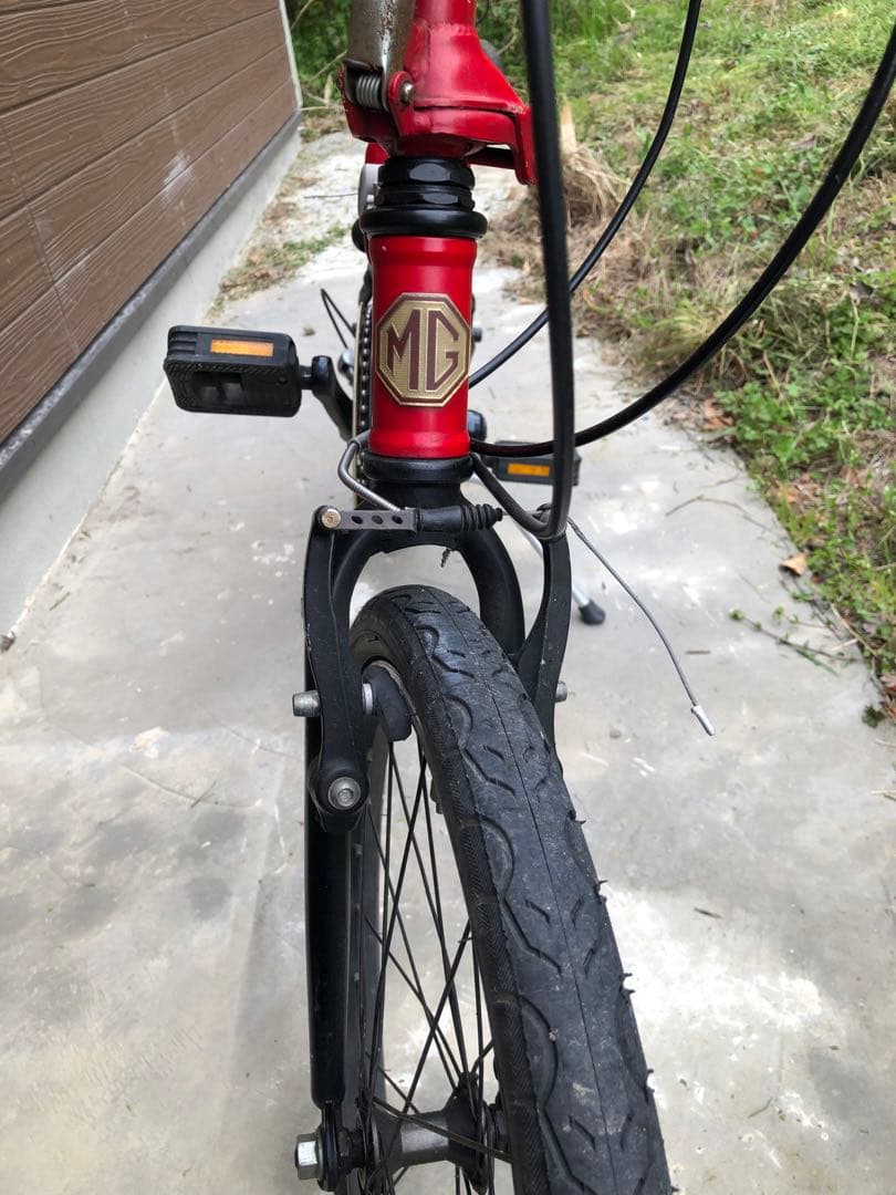 折りたたみ自転車 赤
