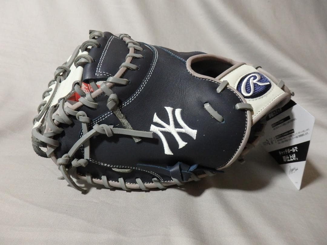新品◆Rawlings NYヤンキース 軟式/キャッチャーミット◆左