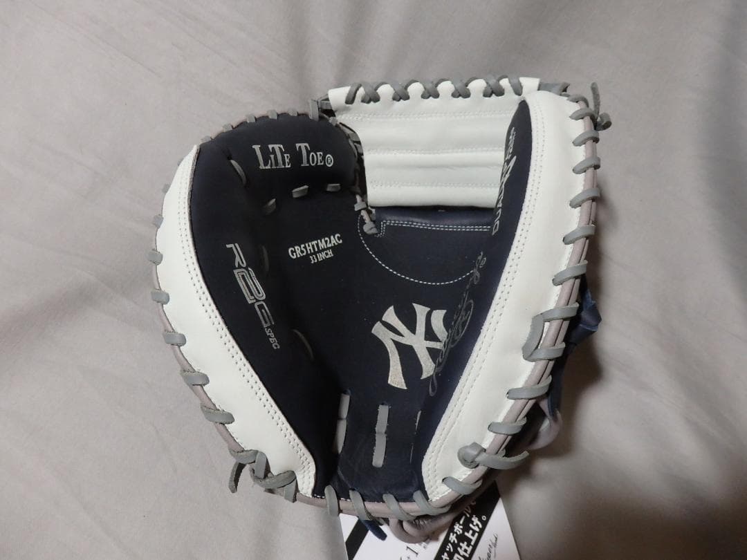 新品◆Rawlings NYヤンキース 軟式/キャッチャーミット◆左