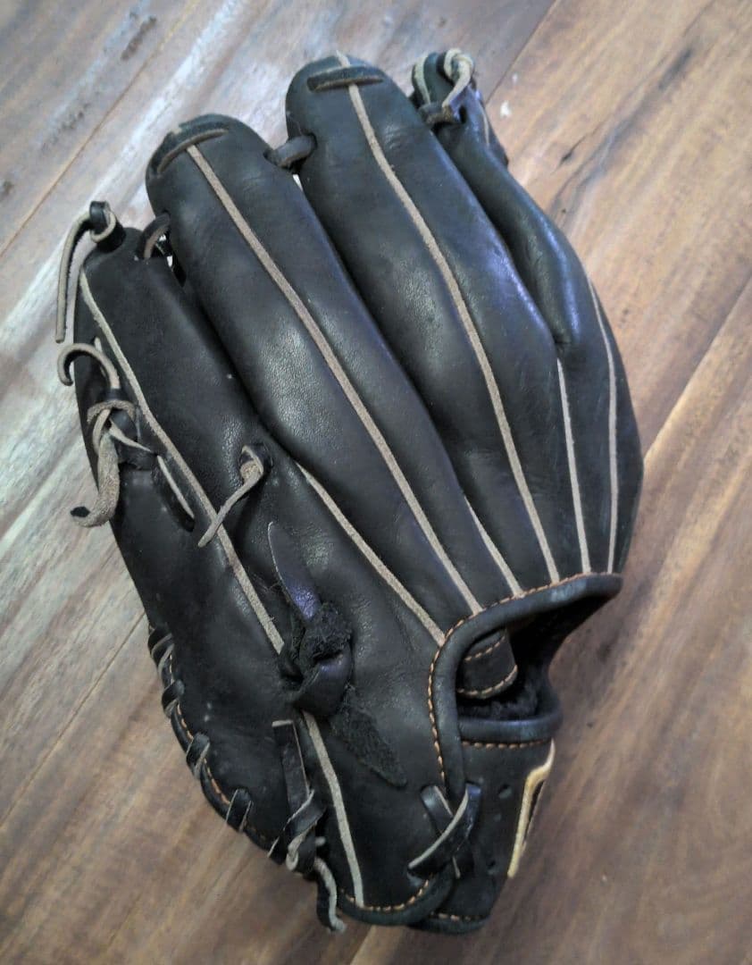 ZETT 黒 軟式少年野球グローブ オールラウンド用 右投 BJGB71740
