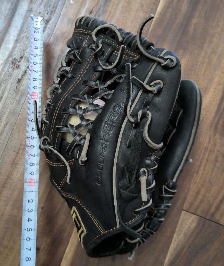 ZETT 黒 軟式少年野球グローブ オールラウンド用 右投 BJGB71740