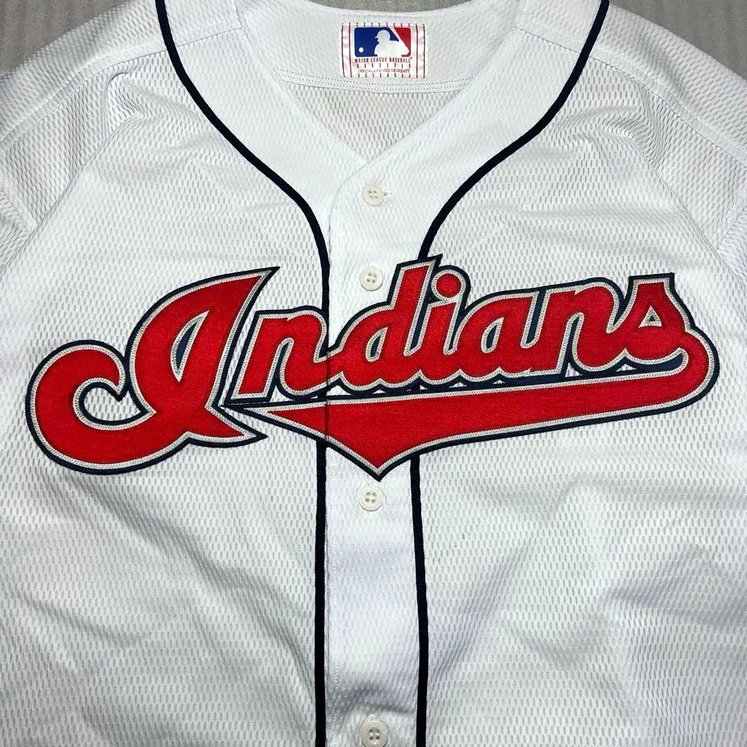 【未使用廃盤品】日本製MLB インディアンズ 刺繍ロゴ ユニフォーム公式生産終了