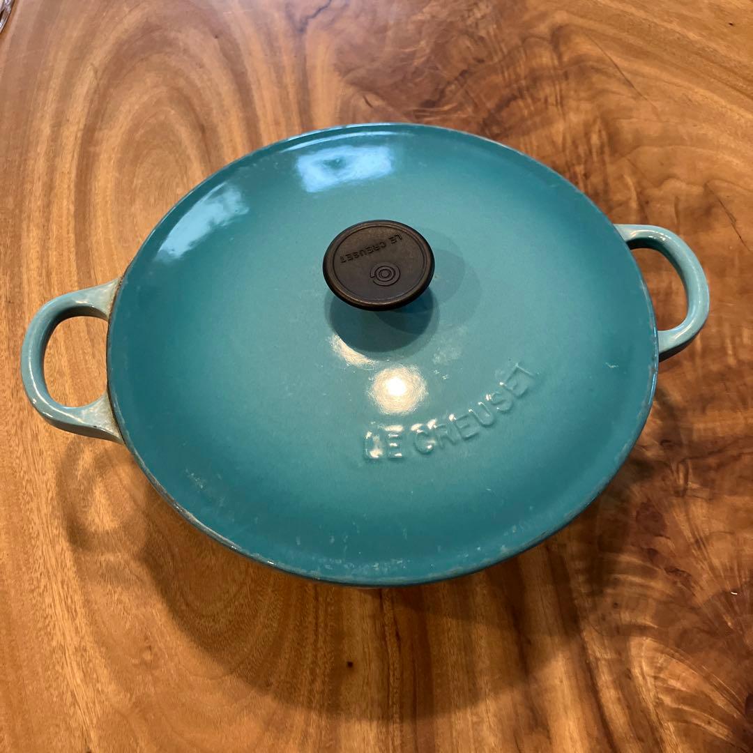LE CREUSET 両手鍋　コバルトブルー22