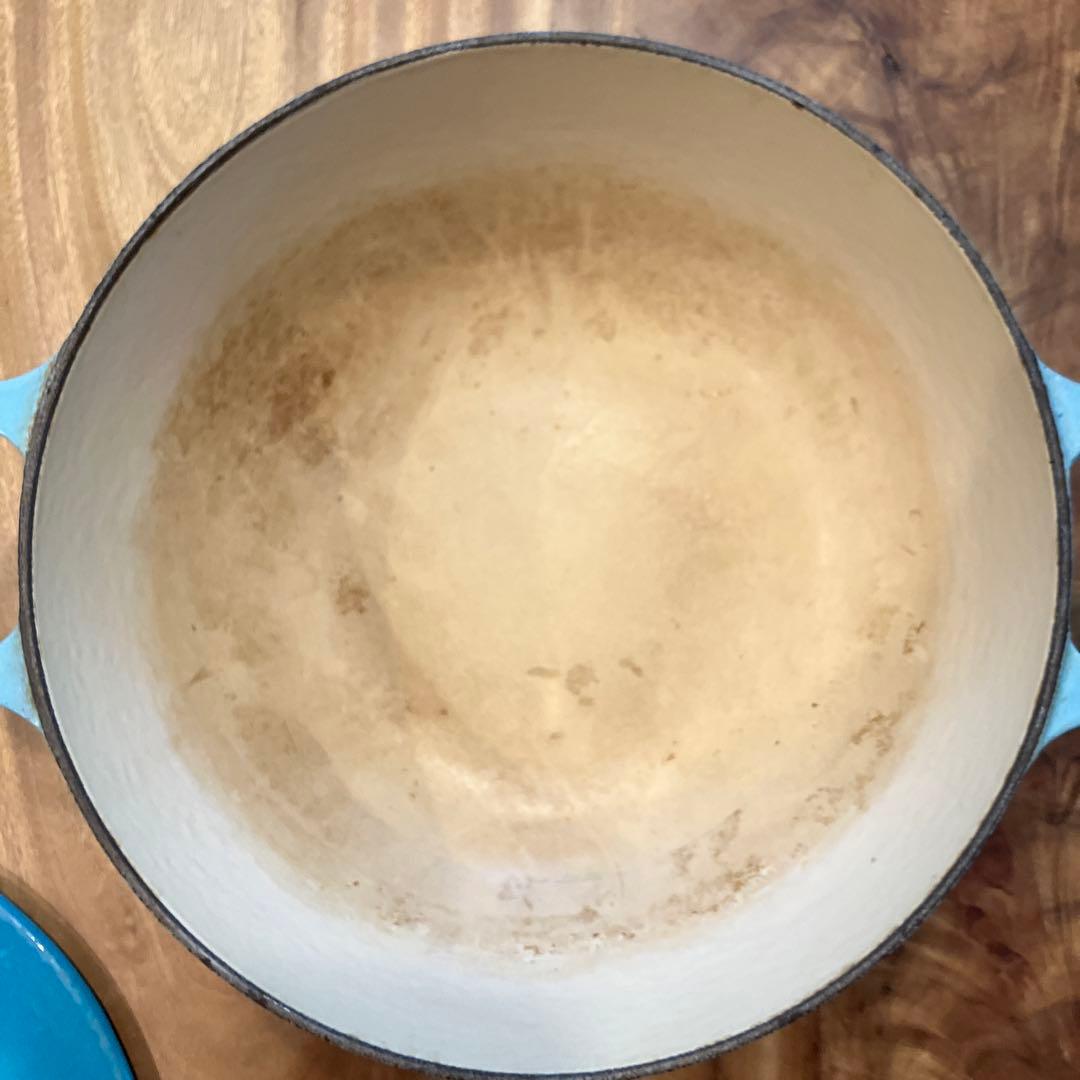 LE CREUSET 両手鍋　コバルトブルー22